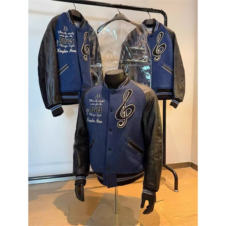 网图有货 美式街头忧郁蓝调vibe棒球服外套夹克男女 A879-P85图片