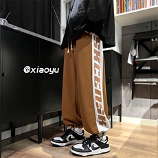 XZ616秋季新款华夫格字母印花休闲裤TY387P55控68，男装休闲裤，星座512A（原616）