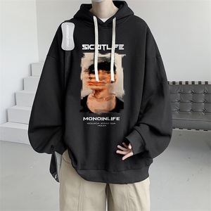 连帽卫衣男大码运动服帽衫外套WY2213-P35加绒款-P40