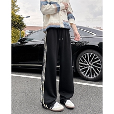 A178-XK60023-P35美式直筒休闲卫裤三条杠长裤青少年透气裤子，男装休闲裤，电商A178