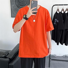 短袖男宽松百搭ins港风t恤潮牌潮流夏季新款五分袖体恤T621-P22，男装T恤，星座512-2