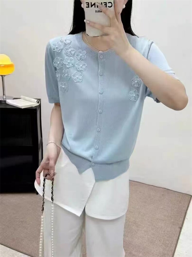 2025新款短袖t恤衫女装时尚百搭洋气上衣薄款夏季潮,女装T恤,唐诺
