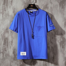 DX24062-P25大口袋百搭短袖t恤男大码半袖体恤上衣服，男装T恤，电商A040A