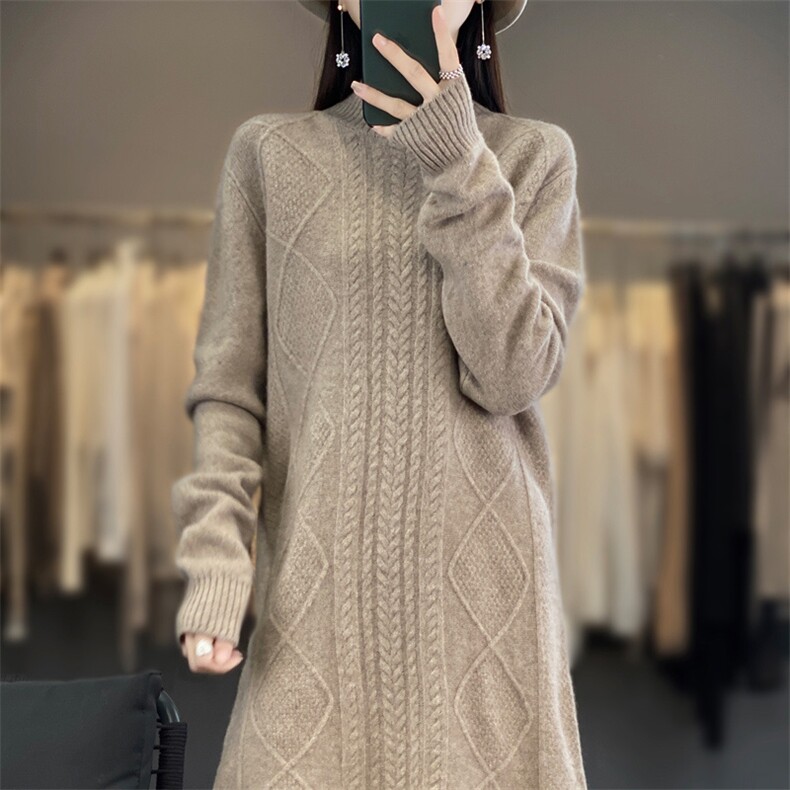 2025年秋季新款百搭女士菱形羊毛长袖套头衫,女装羊毛衫,春贝羊绒
