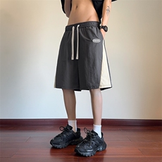 ！2026夏季男士拼接撞色短裤速干冰丝五分裤中裤DK298特P25，男装休闲裤，电商B220