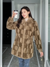 【冬季新款】貂绒贵妃貂皮毛一体长款，其它，笑思源