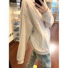 球服外套女秋冬2026情侣刺绣格纹拉链宽松显瘦开衫夹克JWT62，男装夹克，星座1116A（原606A-3）