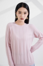 2024年秋冬季新款显瘦修身百搭彩点简约圆领羊绒衫，女装羊绒衫，恒爱羊绒