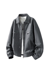 美式重磅高品质夹克秋季开衫外套男SY8815特P81控168大码4-8XL+5，男装夹克，星座610B-1
