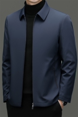 2023年新款冬季男士白鹅绒羽绒服翻领保暖外套修身风衣大衣，男装羽绒服，电商B360