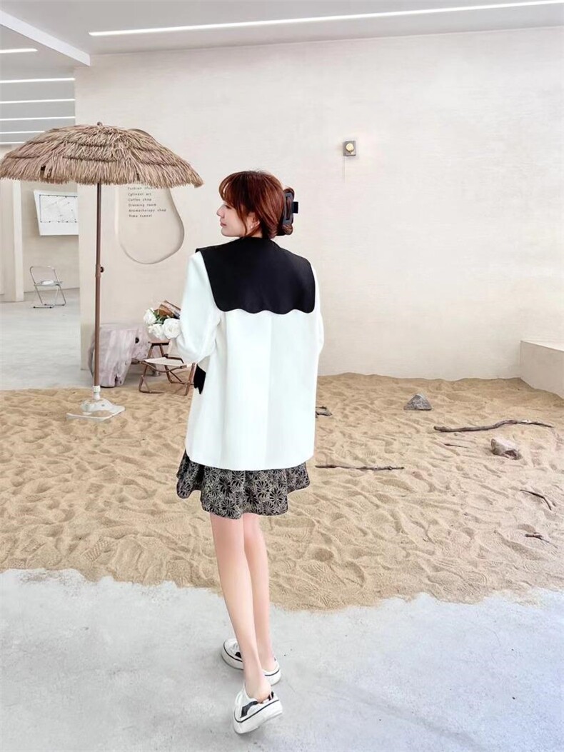 高品质韩版撞色拼接西装，女装西装，Balance Studio(2F)