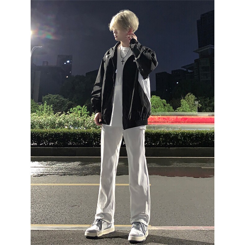 cleanfit弹力纯白色修身直筒牛仔裤KZ01-P55,男装牛仔裤,星座310A-4
