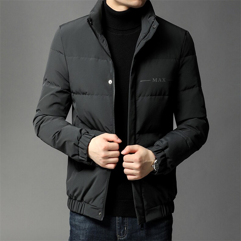 冬季新款休闲羽绒服男立领中年爸爸保暖外套上衣HPN68801-P250，男装羽绒服，电商B212（原钱塘6029）