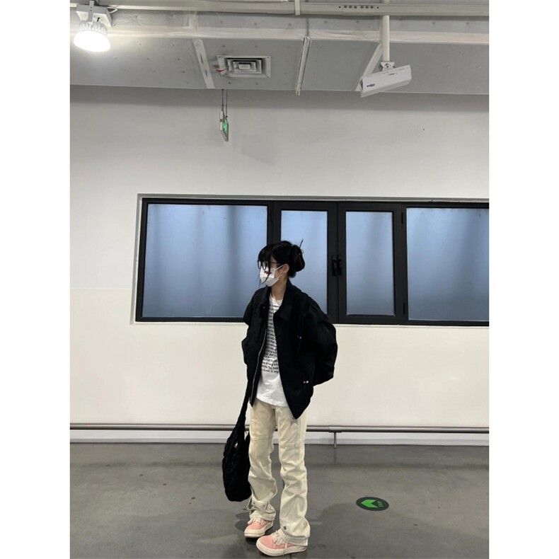 【有货】cleanfit短款褶皱外套男款春秋高级感痞帅夹克W186LL-P72,男装夹克,星座1007（原301D）