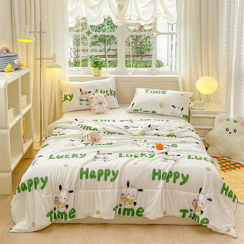 新款【带氨纶】A类氨纶凉感丝夏被被子被芯夏凉被空调被，被套/被芯，一起卖家纺