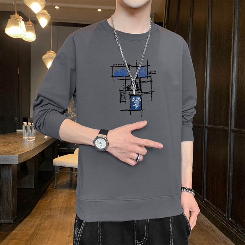 抖音直播主推现货2025春秋新款大码男士圆领印花卫衣F158,男装卫衣,星座1816-2（原1210–2）