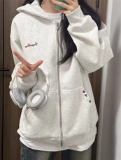 现货1014-1WY003TP75秋装重磅开衫刺绣男女生卫衣卫衣外套，女装短外套，星座1014-1