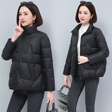 立领棉服女冬季2022新款时尚小棉袄宽松保暖棉衣外套，女装棉衣/棉服，涵誉