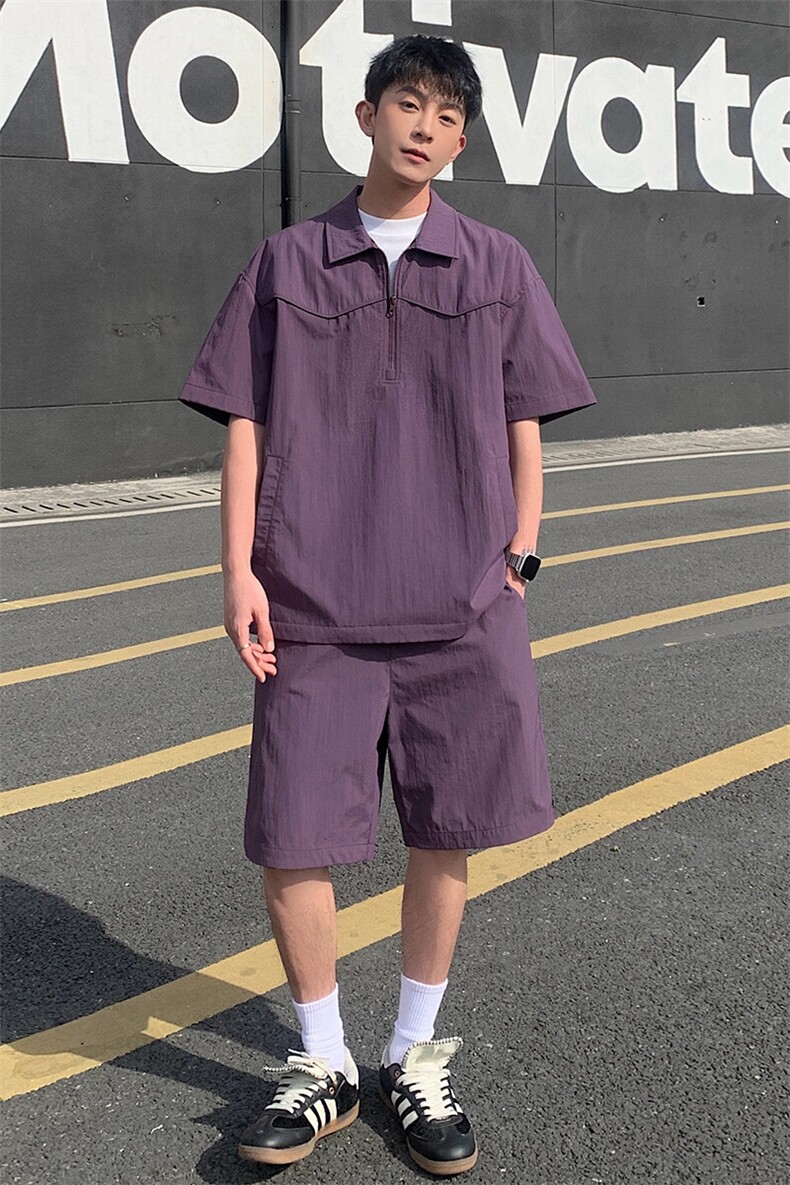 新款休闲短袖套装,男装休闲套装,星座1106-2（原1111B）