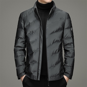 冬季羽绒服男新款中年男士爸爸加厚休闲灰鸭绒外套MYYL120-P220图片