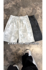 夏季巴黎脏脏短裤宽松扎染运动五分裤A463特P33控68，男装牛仔裤，电商A309