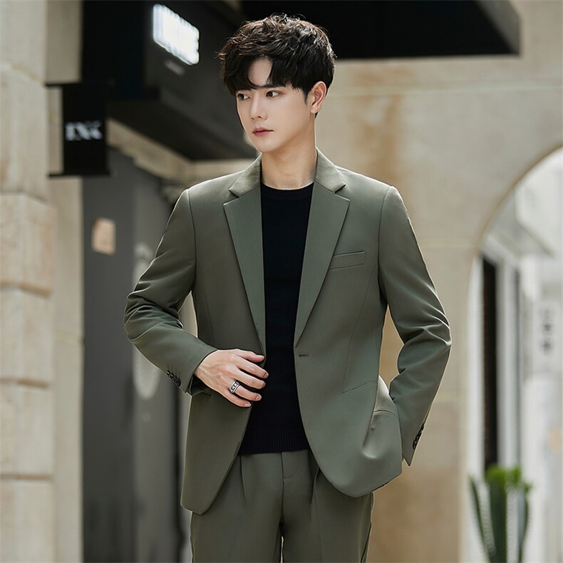 2025新款春秋季百搭商务正装修身时尚休闲西服单西8660P168控258，男装西服，电商A355（原A415）