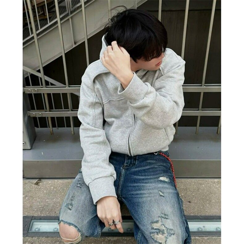 春秋季拼接连帽休闲开衫卫衣男女潮痞帅运动拉链夹克外套WA246,男装夹克,星座1116A（原606A-3）