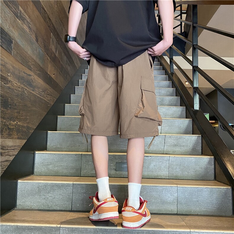 夏季新款工装口袋冰丝透气宽松休闲五分裤B315-K24088-特p25控48,男装牛仔裤,电商B315