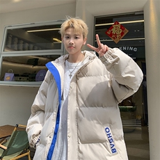 冬季宽松/连帽休闲外套潮加厚棉衣XZ102B-1M2305-P125，男装棉衣，星座102B-1