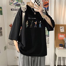 Q11043-P30春夏季七分袖t恤男大码五分袖男短袖中袖，男装T恤，电商A040