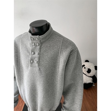 W85101P55控88假模高品质多扣子拼接卫衣男，男装卫衣，电商B205