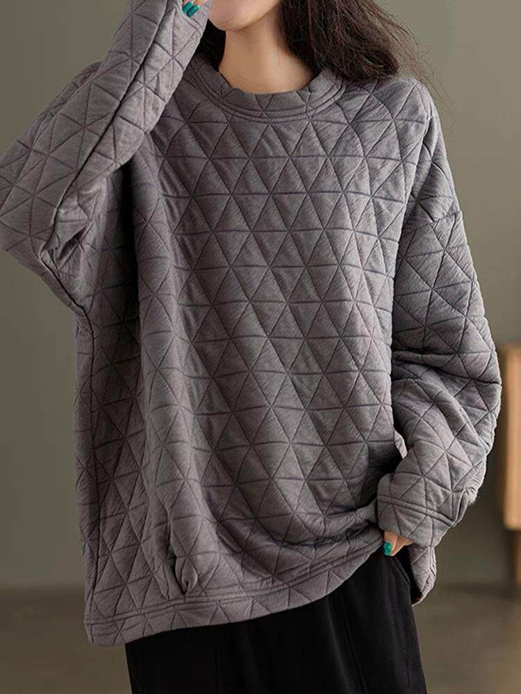 加绒加厚保暖卫衣，女装卫衣/绒衫，亮金金