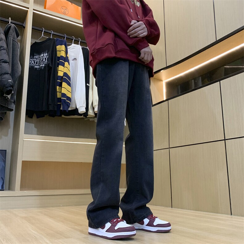 ！水洗微喇叭加绒牛仔裤修身显瘦现货 常规55加绒65图片