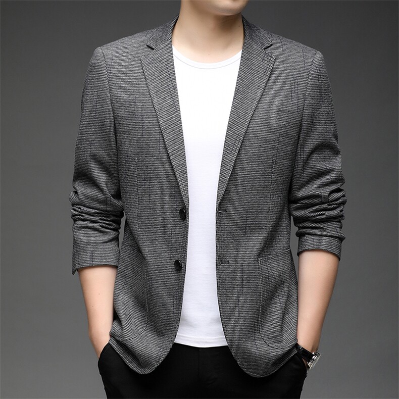 秋季新款男装商务休闲中年男士西服外套时尚百搭西装爸爸上衣男装,男装西服,电商B212（原钱塘6029）