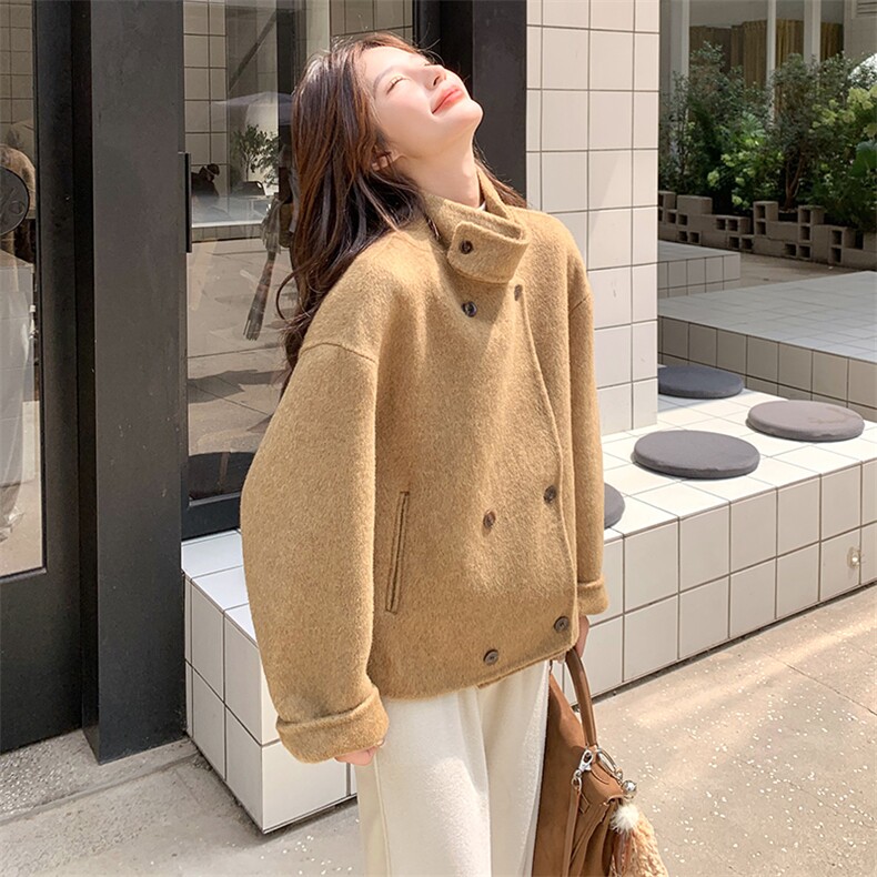 2026冬款短款双面呢外套B109-9851-230-328,女装毛呢外套,2B109