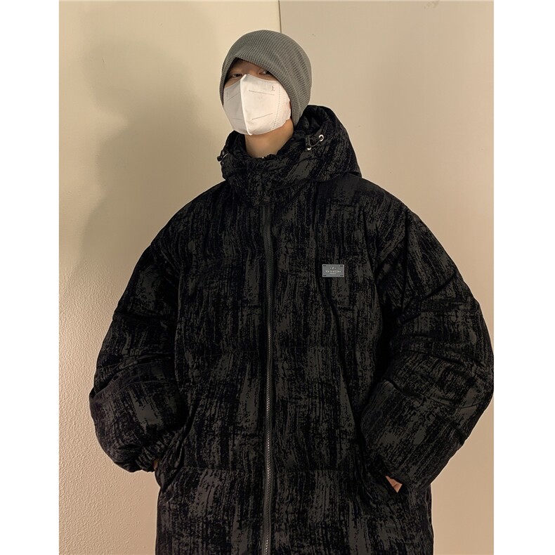 学院风冬装新款连帽加厚棉服外套潮大码学生棉袄外套D230-P138，男装棉衣，电商A335-1（原A458）