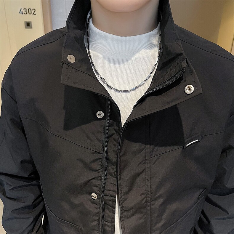 轻熟风抖音直播简约款男夹克上衣外套JK8402-P90,男装夹克,星座1012-1
