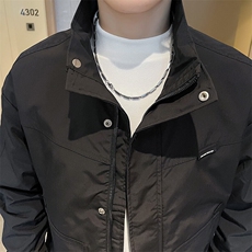 轻熟风抖音直播简约款男夹克上衣外套JK8402-P90，男装夹克，星座1012-1