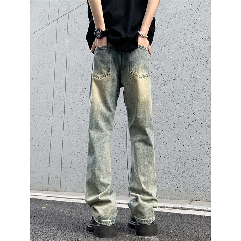B221 美式ins高街暗黑小众修身微喇牛仔裤 LK24168-P60 控78图片