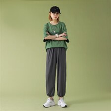 冰氧吧宽松显高休闲裤冰丝垂感顺滑显瘦女长裤2023-特批20,女装休闲裤,星座718-1
