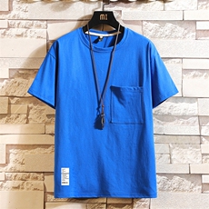 DX24045-P25大口袋百搭短袖t恤男大码半袖体恤上衣服，男装T恤，电商A040A