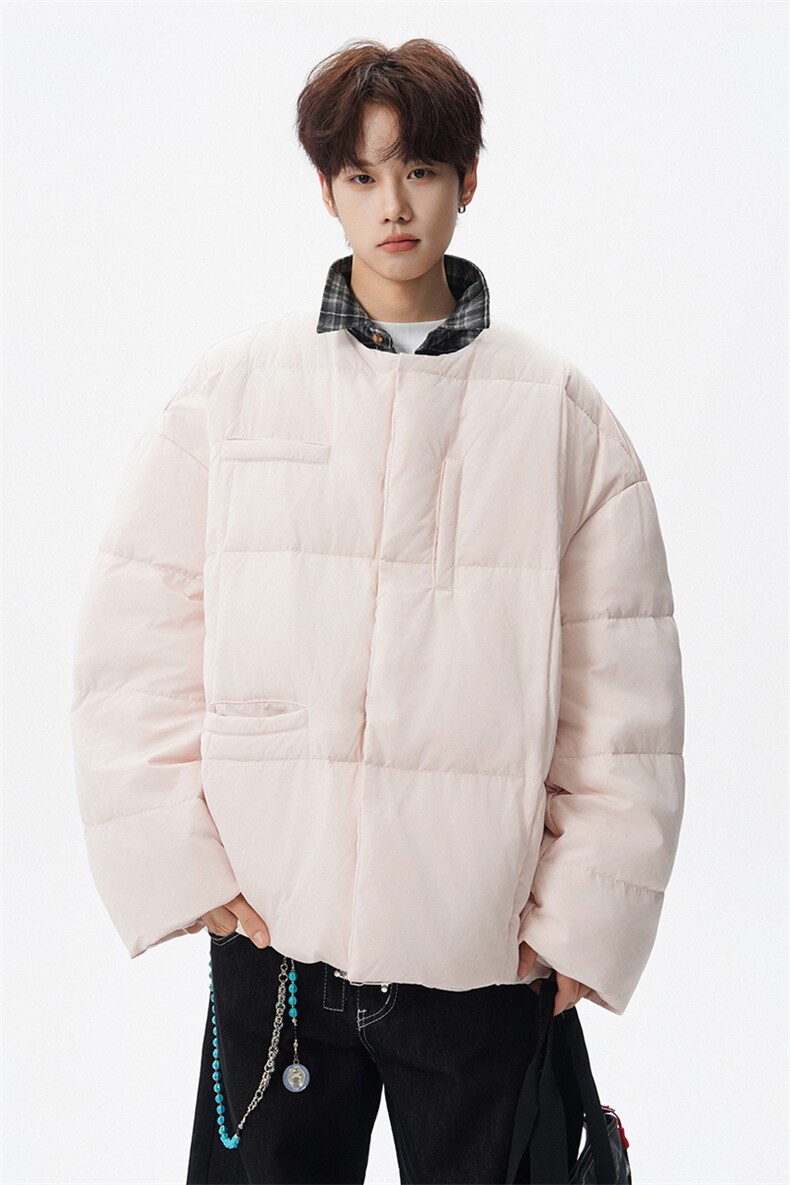 8XL-M90白鸭绒！超厚短外套羽绒服男面包服棉衣YRFC06P220控258,男装羽绒服,电商D206-1