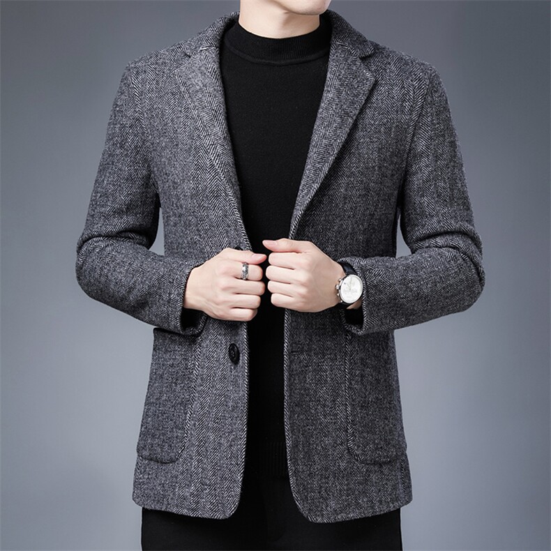 CKZ881901钱塘2020-2商务休闲简约时尚中年男士冬季厚款西服P290,男装西服,钱塘207-2
