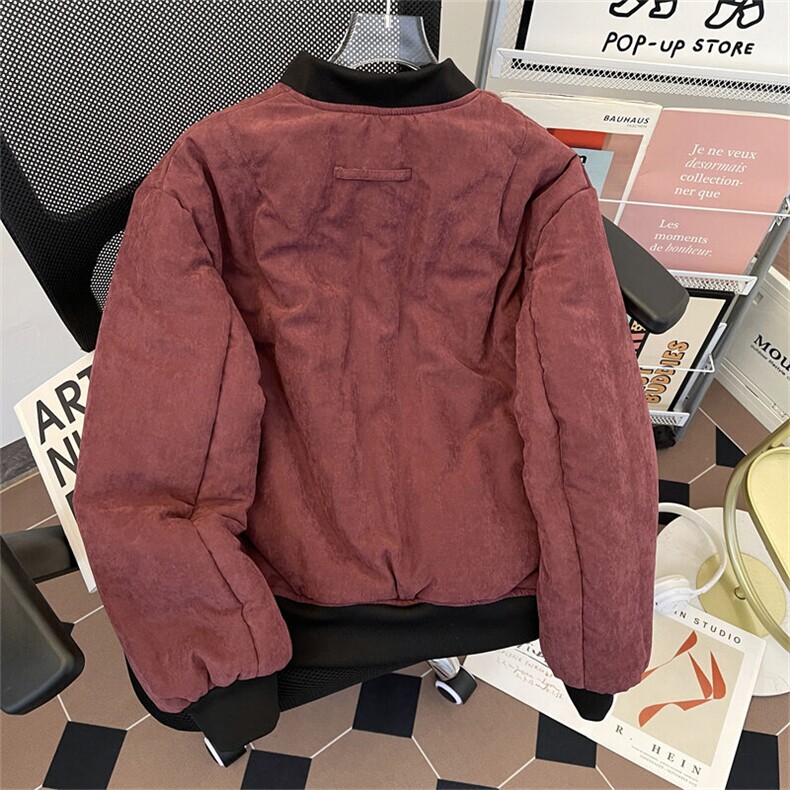 棉衣男冬季新款港风立领宽松休闲棉服学生面包服M0922-P95,男装棉衣,星座308B-2