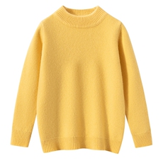 2025年秋季新款百搭纯色半高领加厚保暖羊绒衫，童装儿童羊毛衫，宏杨羊绒