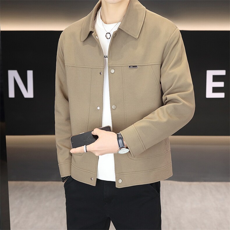 春季夹克男高品质翻领外套型男商务休闲百搭青年外套男N7955-P85,男装夹克,星座310B-3