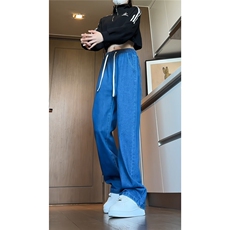不断货，深度库存！牛仔裤男美式高街宽松直筒裤子A080-9291-P35，男装牛仔裤，电商A080