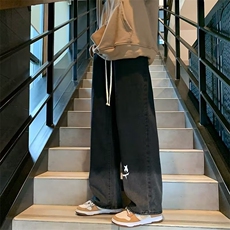 牛仔裤男秋季潮大码笑脸休闲裤子高街N5094P40，男装牛仔裤，星座1116-2