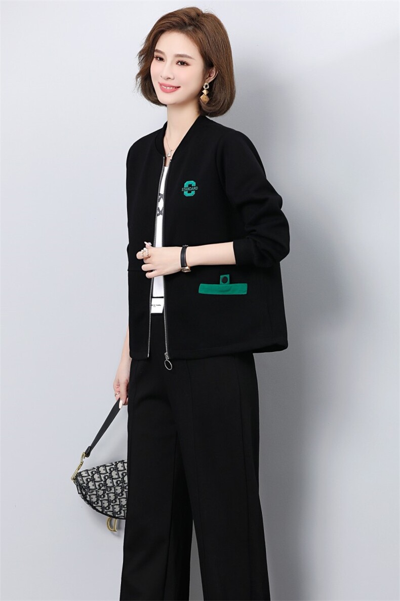 中年妈妈春秋外套中老年休闲运动服棉质女气质大码上衣,女装短外套,妃曼