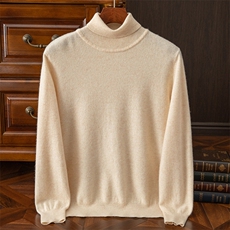 2025年秋季长袖时尚都市套头半高领，男装羊毛衫，牧绒家园